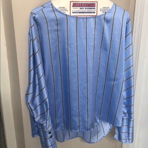 Express pinstripe blouse